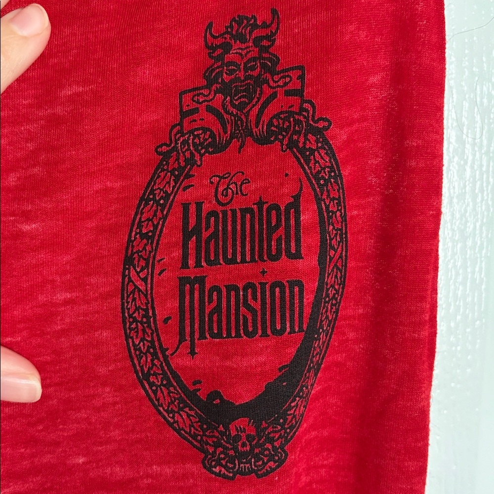 Disney Parks Haunted Mansion Red Jogger Sweat/Sleep Pants - Picture 4 of 6